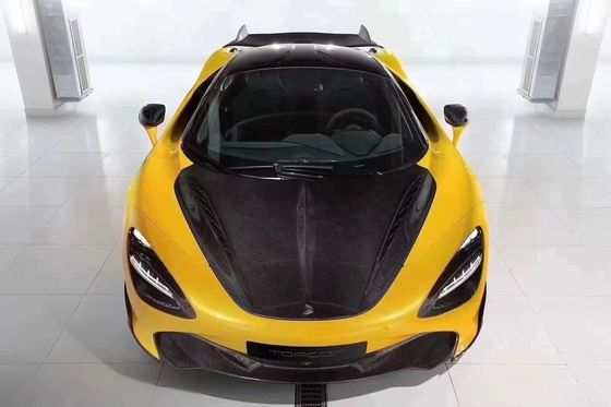 สําหรับ McLaren 720S Carbon Fiber Hood 720S ปรับปรุง Top-Style Carbon Fiber Hood Cover เครื่องยนต์