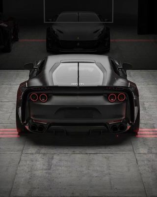 812 Ferrari Body Kit สายกาวคาร์บอน 812 สไตล์ ZE สายกาวคาร์บอน