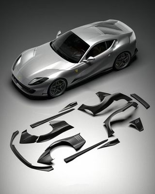 812 Ferrari Body Kit สายกาวคาร์บอน 812 สไตล์ ZE สายกาวคาร์บอน