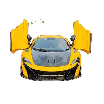 คาร์บอนชิ้นส่วนของรถหน้า bumper สําหรับ Mclaren Mp4 12C 625c 650S อัพเกรดเป็น 675LT Style Body Kit