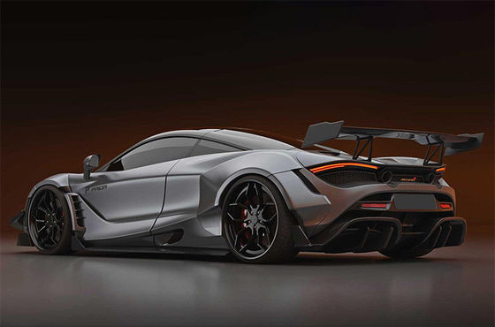 ไฟเบอร์คาร์บอนแห้งสําหรับ McLaren 720s ไฟเบอร์คาร์บอนสโปเลอร์ 720s ปีกสโปเลอร์ไฟเบอร์คาร์บอนแบบ PD ที่ปรับปรุง