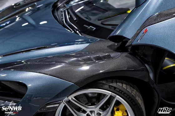 720s แม็คเลอเรน คอร์ดี้คิต สไตล์สายเรือสีดํา แบมเปอร์หน้า สปอยเลอร์ ลิปฮูด แฟนเดอร์