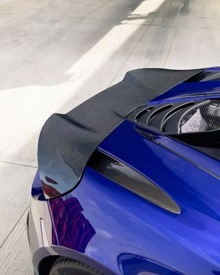Blue 720s Wide Body Kit แม็คแอลเรน คาร์บอน ไฟเบอร์ ฟอร์น ลิป ดีฟิวเซอร์ สปอยเลอร์ คิต