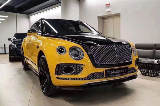 สําหรับ Bentley Bentayga คาร์บอน ไฟเบอร์ คอร์ดี้ คิต Bentayga อัพเกรด W12 สไตล์ คาร์บอน ไฟเบอร์ หน้าลิป Diffuser Spoiler