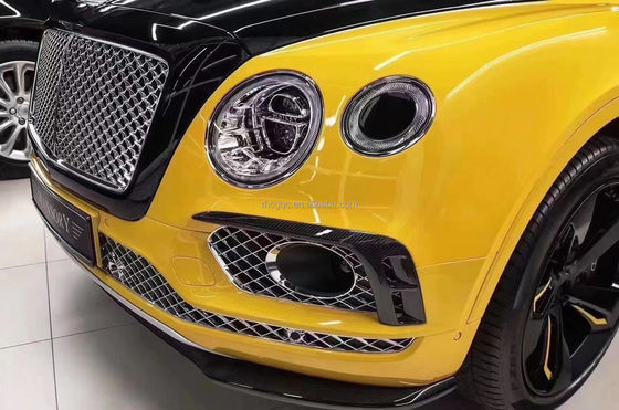 สําหรับ Bentley Bentayga คาร์บอน ไฟเบอร์ คอร์ดี้ คิต Bentayga อัพเกรด W12 สไตล์ คาร์บอน ไฟเบอร์ หน้าลิป Diffuser Spoiler