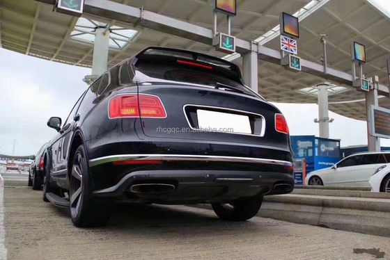 สําหรับ Bentley Bentayga คาร์บอน ไฟเบอร์ คอร์ดี้ คิต Bentayga อัพเกรด W12 สไตล์ คาร์บอน ไฟเบอร์ หน้าลิป Diffuser Spoiler