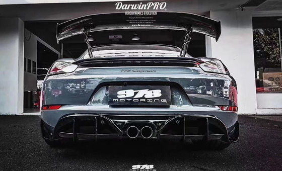 ผลิตภัณฑ์ใหม่สําหรับ Porsche 718 Boxster Body Kit 718 ปรับปรุงแบบ PD หน้าและหลัง Bumper Tuyere Spoilers