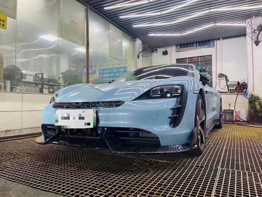 สิ้นส่วนรถยนต์สําหรับ Porsche Taycan คาร์บอน ไฟเบอร์ คอร์ดี้คิต Taycan อัพเกรด MSY สไตล์หน้าเปลือก Diffuser Spoiler คอร์ดี้คิต