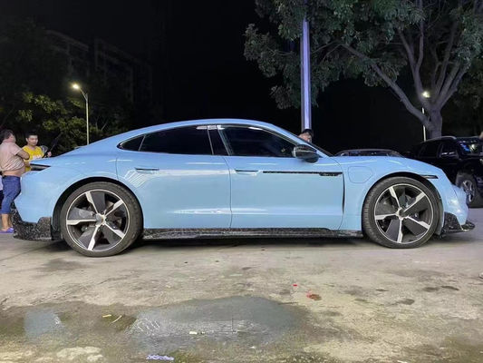 สิ้นส่วนรถยนต์สําหรับ Porsche Taycan คาร์บอน ไฟเบอร์ คอร์ดี้คิต Taycan อัพเกรด MSY สไตล์หน้าเปลือก Diffuser Spoiler คอร์ดี้คิต