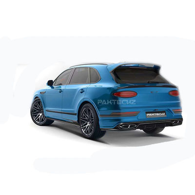 ออโต้สีน้ําเงิน Bentley Bentayga คอร์ดี้คิท Widebody คาร์บอนไฟเบอร์หน้าลิป Diffuser Wing Hood