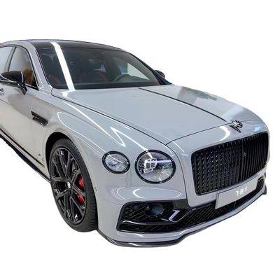 Flying Spur Bentley Body Kit W12 สไตล์ คาร์บอน ไฟเบอร์ ลิป คิต 2019 Diffuser Spoiler Side Skirt