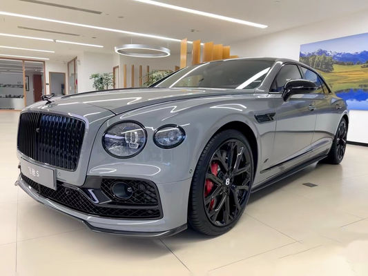 Flying Spur Bentley Body Kit W12 สไตล์ คาร์บอน ไฟเบอร์ ลิป คิต 2019 Diffuser Spoiler Side Skirt