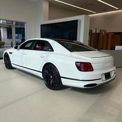 Flying Spur Bentley Body Kit W12 สไตล์ คาร์บอน ไฟเบอร์ ลิป คิต 2019 Diffuser Spoiler Side Skirt