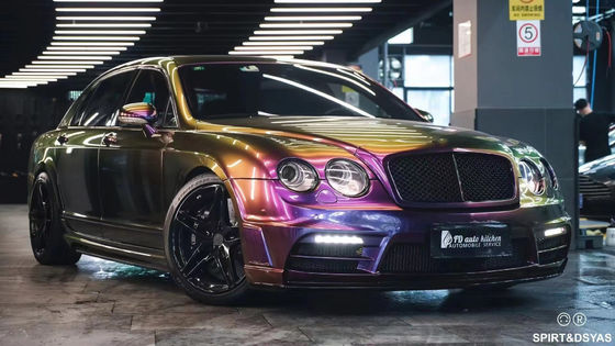 สีดํา 2013 Bentley Flying Spur Body Kit หน้าและหลัง แบมเปอร์ สปอยเลอร์ เอ็กซอัสคิต
