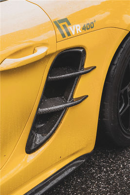 ผลิตภัณฑ์ใหม่สําหรับ Porsche Cayman สายไฟเบอร์คาร์บอน Tuyere 718 Boxster สายไฟเบอร์คาร์บอน
