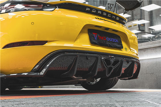 สําหรับ Porsche 718 Boxster Cayman Body Kit วัสดุคาร์บอนไฟเบอร์ 718 คาร์บอนไฟเบอร์ ดิฟฟิวเซอร์หลัง EVO Style 718 คาร์บอนไฟเบอร์ คาร์บอนไฟเบอร์ คาร์บอนไฟเบอร์ คาร์บอนไฟเบอร์ คาร์บอนไฟเบอร์ คาร์บอนไฟเบอร์ คาร์บอนไฟเบอร์ คาร์บอนไฟเบอร์ คาร์บอนไฟเบอร์
