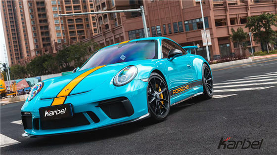 ชุดคอร์ปอเรสต์คาร์บอนไฟเบอร์สําหรับ Porsche 911 991.2 GT3 911 GT3 ชุดคอร์ปอเรสต์คาร์บอนไฟเบอร์หน้าเปลือกหลังกระจาย