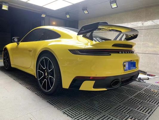 สปอยเลอร์ไฟเบอร์คาร์บอนสําหรับ Porsche 911 992 วัสดุไฟเบอร์คาร์บอน 911 992 สปอยเลอร์หลังแบบ GT3 ที่ปรับปรุง