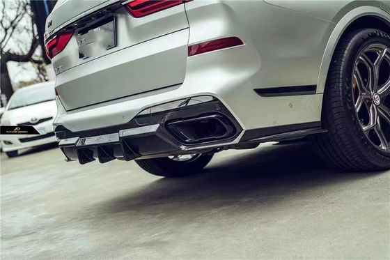 สิ้นส่วนรถยนต์สําหรับ BMW X7 คาร์บอนไฟเบอร์ คอร์ดี้คิต X7 ปรับปรุงแบบ FD คาร์บอนไฟเบอร์ หน้าเปลือก Diffuser Spoiler Top Wing คอร์ดี้คิต