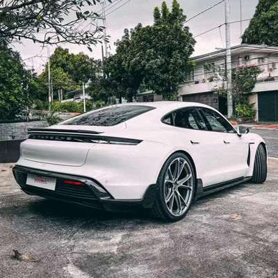 สําหรับ Porsche Taycan คาร์บอน ไฟเบอร์ คอร์ดี้คิต Taycan Upgrade Tech Style คาร์บอน ไฟเบอร์หน้าลิป ดิฟฟิวเซอร์ สโพเลอร์ข้างกระโปรงคอร์ดี้คิต