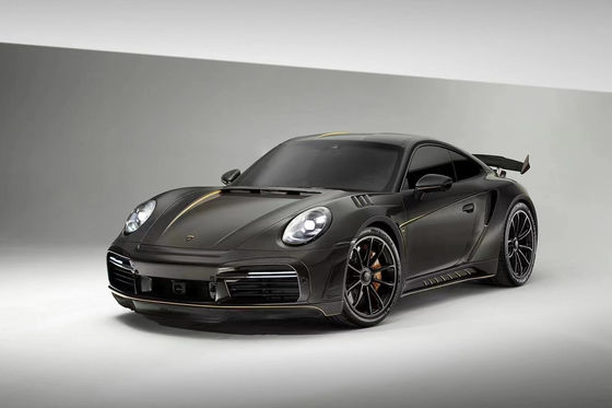 อะไหล่รถยนต์สําหรับ Porsche 911 992 คอร์ดี้คิต วัสดุใยคาร์บอนแห้ง 911 992 ปรับปรุง TOPCAR Style คอร์ดี้คิต สปอยเลอร์