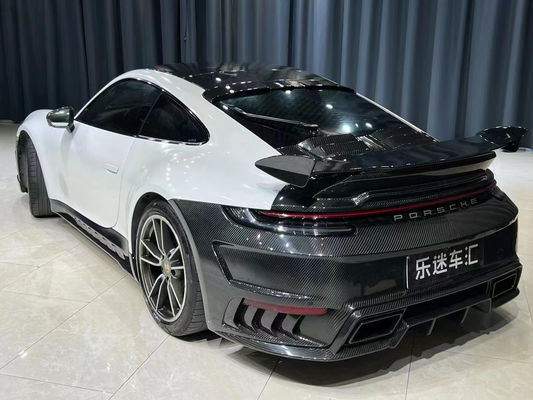 อะไหล่รถยนต์สําหรับ Porsche 911 992 คอร์ดี้คิต วัสดุใยคาร์บอนแห้ง 911 992 ปรับปรุง TOPCAR Style คอร์ดี้คิต สปอยเลอร์