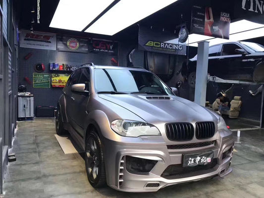 สําหรับ BMW E70 E71 X5 คอร์ดี้คิต FPR วัสดุ X5 E70 E71 อัพเกรด PD Style หน้าและหลัง