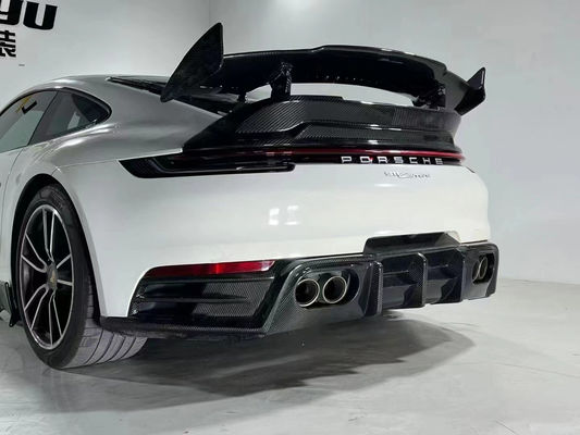 สิ้นส่วนรถยนต์สําหรับ Porsche 911 992 คาร์บอน ไฟเบอร์ คอร์ดี้คิต 911 992 ปรับปรุงแบบ Bras หน้าเปลือก Diffuser Spoiler คอร์ดี้คิต