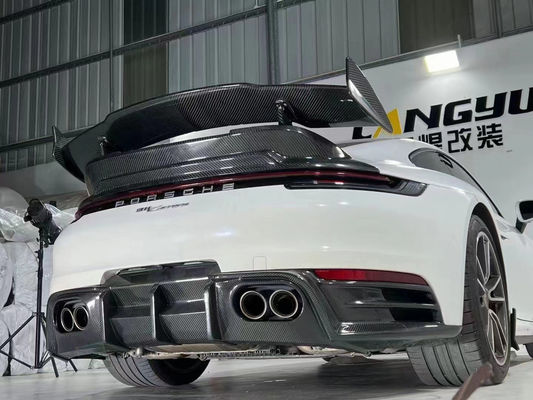 สิ้นส่วนรถยนต์สําหรับ Porsche 911 992 คาร์บอน ไฟเบอร์ คอร์ดี้คิต 911 992 ปรับปรุงแบบ Bras หน้าเปลือก Diffuser Spoiler คอร์ดี้คิต