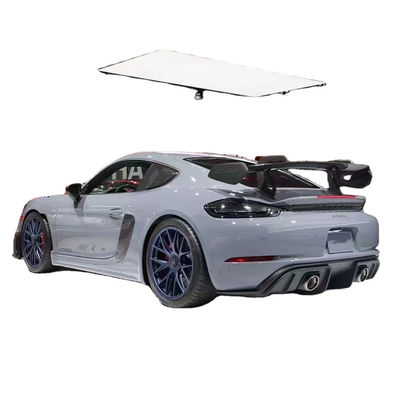 ส่วนยนต์สําหรับ Porsche 718 981 987 สปอยเลอร์ใยคาร์บอน 718 981 987 การปรับปรุง GT4RS สไตล์ Tail Spoiler