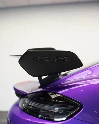 ส่วนยนต์สําหรับ Porsche 718 981 987 สปอยเลอร์ใยคาร์บอน 718 981 987 การปรับปรุง GT4RS สไตล์ Tail Spoiler