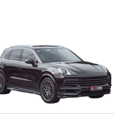 สิ้นส่วนรถยนต์สําหรับ Porsche Cayenne Fiber Body Kit Cayenne Carbon Fiber Front Spreader สปอยเลอร์