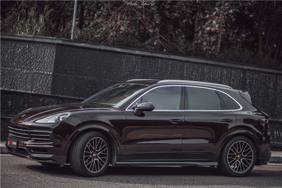 สิ้นส่วนรถยนต์สําหรับ Porsche Cayenne Fiber Body Kit Cayenne Carbon Fiber Front Spreader สปอยเลอร์