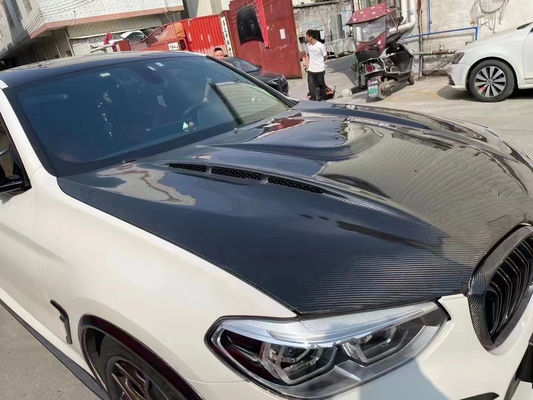 สําหรับ BMW X3M X4M F97 F98 เครื่องเคลือบเครื่องยนต์ ใยคาร์บอน วัสดุใยคาร์บอนแห้ง