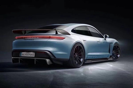 สิ้นส่วนรถยนต์สําหรับ Porsche Taycan คาร์บอน ไฟเบอร์ คอร์ดี้คิต TAYCAN อัพเกรด REVOZPORT สไตล์หน้าเปลือก Diffuser Spoiler คอร์ดี้คิต