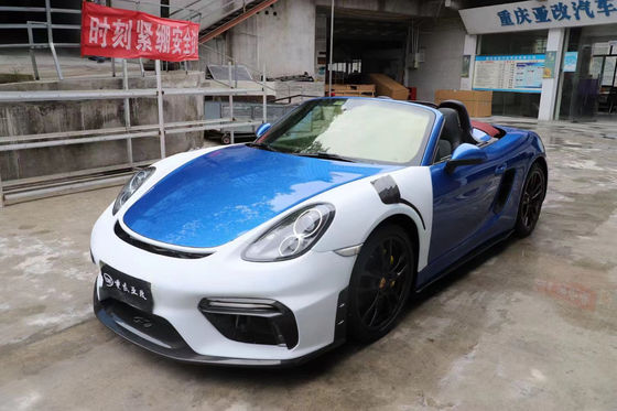 สิ้นส่วนรถยนต์สําหรับ Porsche 981Boxster Cayman Body Kit 981Boxster Cayman อัพเกรด GT4 แบบหน้าและหลัง