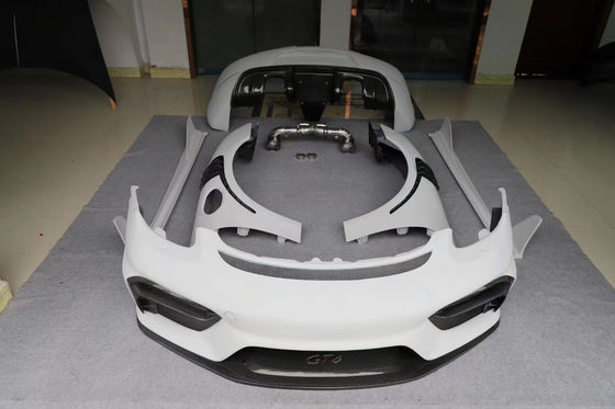 สิ้นส่วนรถยนต์สําหรับ Porsche 981Boxster Cayman Body Kit 981Boxster Cayman อัพเกรด GT4 แบบหน้าและหลัง