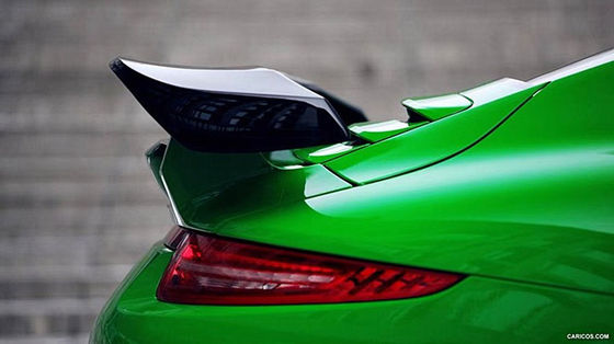 ส่วนยนต์สําหรับ Porsche 911 991.1 สปอยเลอร์ 911 991.1 อัพเกรดเทคการ์ตสไตล์ สปอยเลอร์ใยคาร์บอน