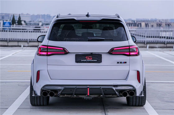 ชิ้นส่วนรถยนต์ ชุดร่างกายใยคาร์บอนสําหรับ BMW X5M X5M ชุดร่างกายใยคาร์บอน Hood X5M หน้าลูกบัว Diffuser Spoiler X5M Wide