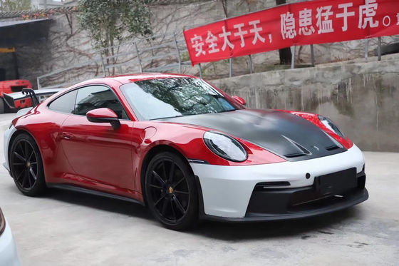 PP พลาสติก วัสดุคอร์ดี้คิต สําหรับ Porsche911 992 992 อัพเกรด GT3 สไตล์หน้าและหลัง แบมเปอร์ข้างกระโปรง Spoiler Hood คอร์ดี้คิต