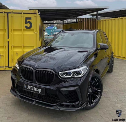 สิ้นส่วนรถยนต์สําหรับ BMW X5M F95 คาร์บอน ไฟเบอร์ คอร์ดี้คิต X5M F95 อัพเกรด LD-style หน้าเปลือก Diffuser Spoiler คอร์ดี้คิต