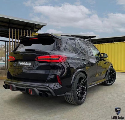 สิ้นส่วนรถยนต์สําหรับ BMW X5M F95 คาร์บอน ไฟเบอร์ คอร์ดี้คิต X5M F95 อัพเกรด LD-style หน้าเปลือก Diffuser Spoiler คอร์ดี้คิต
