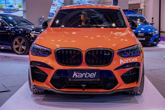 สิ้นส่วนรถยนต์สําหรับ BMW X4M คาร์บอนไฟเบอร์ คอร์ดี้คิต X4M คาร์บอนไฟเบอร์ หน้าสกูป Diffuser Spoiler Hood คอร์ดี้คิต