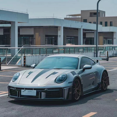 สําหรับ Porsche 911 992 คาร์บอน ไฟเบอร์ คอร์ดี้ คิต 992 อัพเกรด MIW-style หน้าและหลัง Bumper Spoiler Hood Wide-body Kit