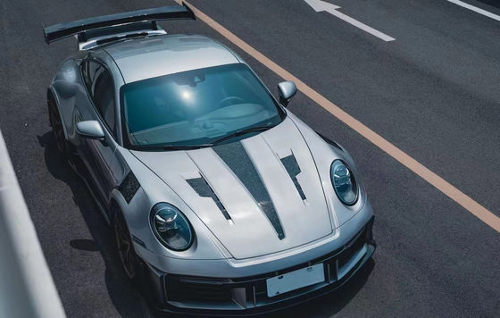 สําหรับ Porsche 911 992 คาร์บอน ไฟเบอร์ คอร์ดี้ คิต 992 อัพเกรด MIW-style หน้าและหลัง Bumper Spoiler Hood Wide-body Kit