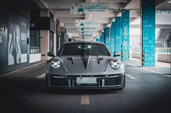 สําหรับ Porsche 911 992 คาร์บอน ไฟเบอร์ คอร์ดี้ คิต 992 อัพเกรด MIW-style หน้าและหลัง Bumper Spoiler Hood Wide-body Kit