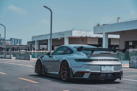 สําหรับ Porsche 911 992 คาร์บอน ไฟเบอร์ คอร์ดี้ คิต 992 อัพเกรด MIW-style หน้าและหลัง Bumper Spoiler Hood Wide-body Kit