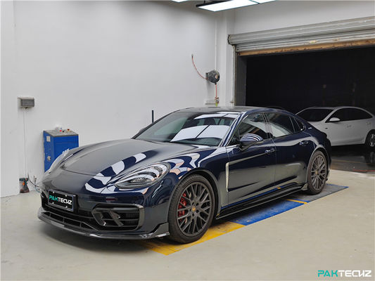 สําหรับ Porsche Palamela 971 คาร์บอนไฟเบอร์ คอร์ดี้คิท Paramela 971 คาร์บอนไฟเบอร์ หน้าลิปดีฟิวเซอร์ สปอยเลอร์ด้านข้างกระโปรงกระโปรง