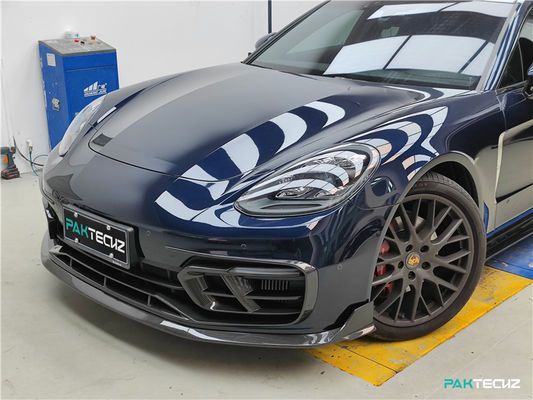 สําหรับ Porsche Palamela 971 คาร์บอนไฟเบอร์ คอร์ดี้คิท Paramela 971 คาร์บอนไฟเบอร์ หน้าลิปดีฟิวเซอร์ สปอยเลอร์ด้านข้างกระโปรงกระโปรง