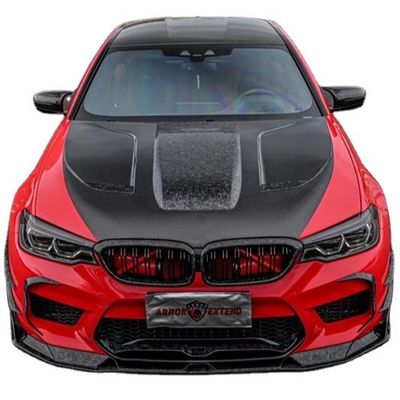ชิ้นส่วนรถยนต์ ชุดร่างกายใยคาร์บอน สําหรับ BMW M5 F90 M5 F90 ชุดร่างกายใยคาร์บอน หน้าเปลือก Diffuser Spoiler Side Skirt Hood